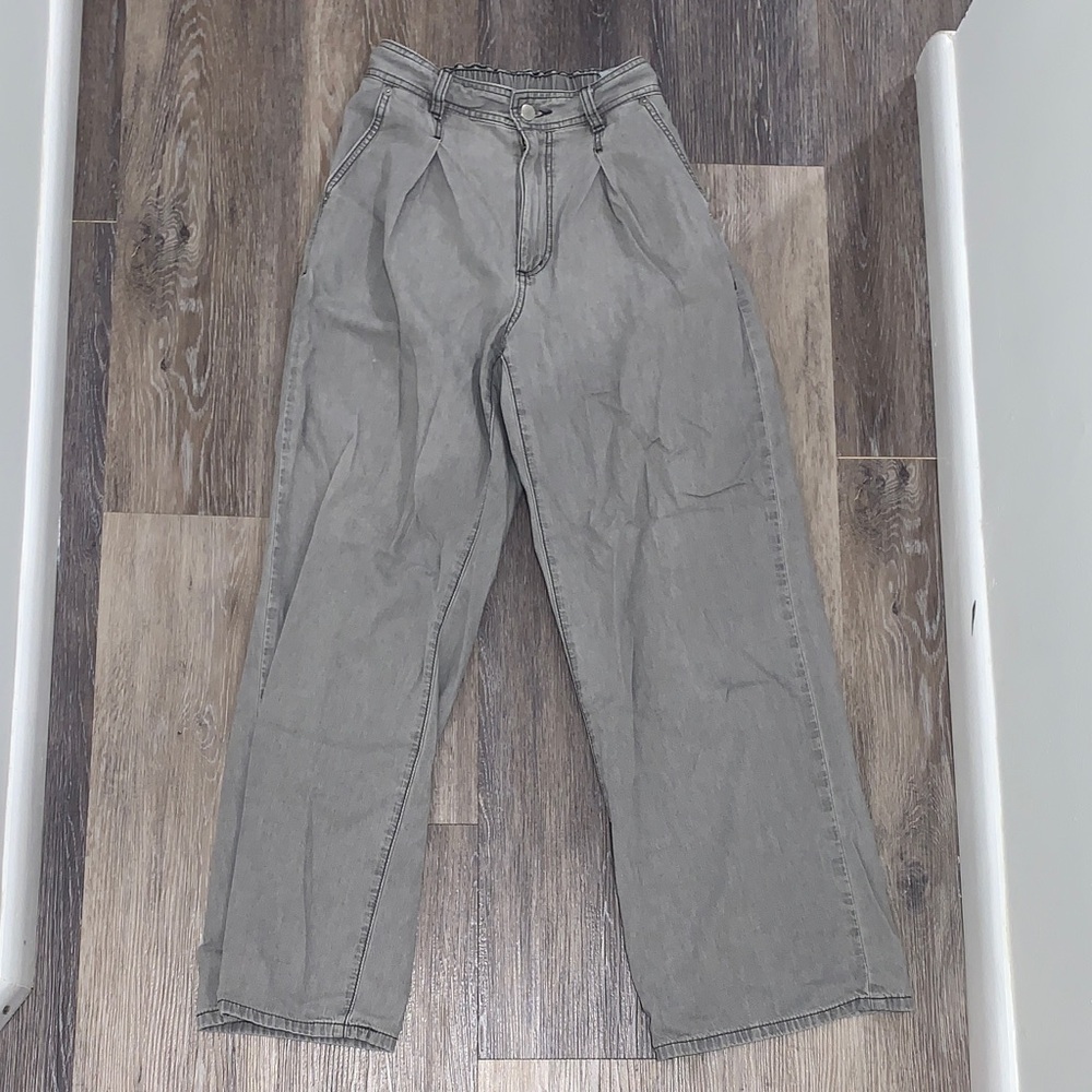 Women's Gray Flare Jeans